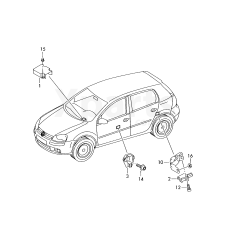 БУ подушок безпеки VAG 1K0909605AA002