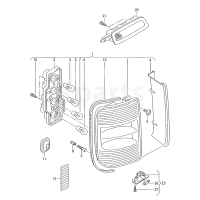 Опора лампы VAG 2K5945257A