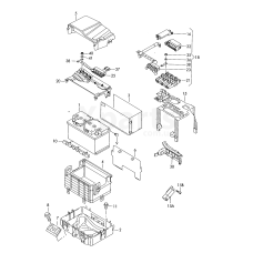 Держатель предохранителя скрышкой батареи VAG 6Q0937550F