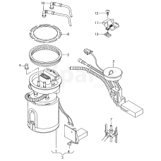 Модуль подачі палива та датчик рівня палива. VAG 8E0919050AE