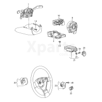 Комб. перемикання. вала керма. упр.чорний satinschwarz VAG 3C9953513P9B9