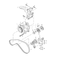 Натяжной ролик с деталямикрепления VAG 079903133AE