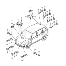 Кронштейн ультразвук. датчика VAG 1T0919486