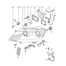 Фари динамічного та статичного адаптивного освітлення VAG 3D1941029B