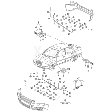 Кронштейн бампера VAG 3T0919485