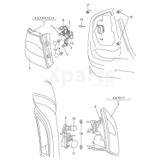 Опора лампы VAG 3T5945260