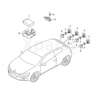 Датчик ультразвуковойгрунтованная VAG 7L5919275BGRU