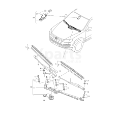 Кріплення склоочисника з електромотором VAG 7P0955023