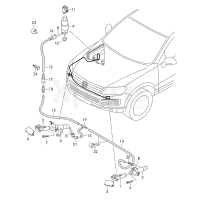 Держатель жиклеров с жиклерами VAG 7P6955103