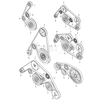 Двойной поликлиновой ремень VAG 07P145933A