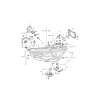 Фара для газорозрядної лампи. VAG 4G0941043E