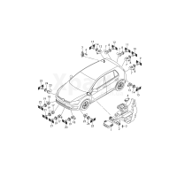 Кронштейн ультразвук. датчика VAG 5F9919487B