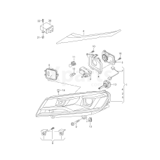 Ремонтний комплект корпусу фари VAG 7Р0998226A