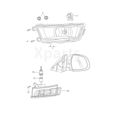 Ліхтар покажчика повороту VAG 6V0949101