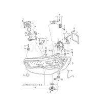 Ремонтний комплект корпусу фари VAG 4G0998122B