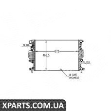 RA13321 SIGNEDA радіатор FORD FUSION, 13 - 17