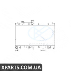 RA606532Q SIGNEDA радіатор SUBARU LEGACY, 14 - 17