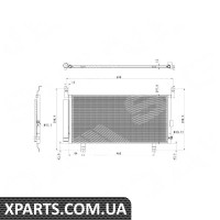 RC4454 SIGNEDA радіатор кондиціонера SUBARU LEGACY, 14 - 17