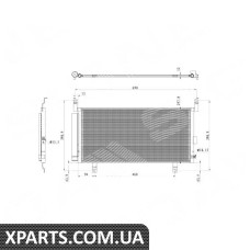 RC4454 SIGNEDA радіатор кондиціонера SUBARU LEGACY, 14 - 17