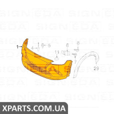 БАМПЕР ПЕРЕДНИЙ Signeda PMZ04269BA (аналог для )