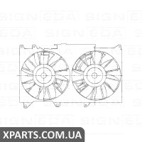 ДИФУЗОР РАДІАТОРА Signeda RDTY200040 (аналог для 1636346120)