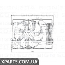 ДИФУЗОР РАДІАТОРА Signeda RDHN50004A0 (аналог для 253802E380)