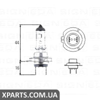H7 Лампочка Signeda H7.24V(H) (аналог для )