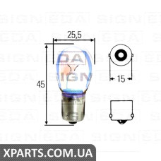 P21W Лампочка Signeda P21W.24V(H) (аналог для )