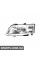 ПЕРЕДНЯ ФАРА Signeda ZSA1106L (аналог для 12799346)