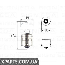 R10W Лампочка Signeda R10W.24V(H) (аналог для )