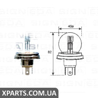 R2 Лампочка Signeda M12V45/40W.R2 (аналог для )