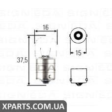 R5W Лампочка Signeda R5W.24V(H) (аналог для )