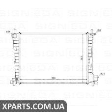 РАДІАТОР Signeda RA62055 (аналог для 1001860)