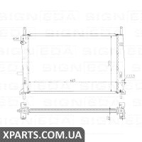 РАДІАТОР Signeda RA62104A (аналог для 1086946)