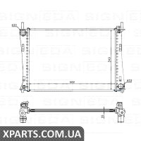 РАДІАТОР Signeda RA62028A (аналог для 1141490)