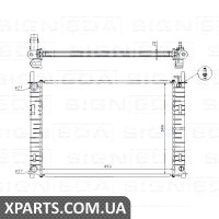 РАДІАТОР Signeda RA62027A (аналог для 1206550)