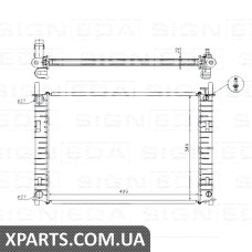 РАДІАТОР Signeda RA62027A (аналог для 1206550)