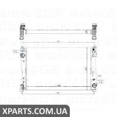 РАДІАТОР Signeda RA61916Q (аналог для 1300287)