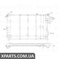 РАДІАТОР Signeda RA63054 (аналог для 1300084)