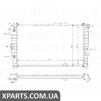 РАДІАТОР Signeda RA63064A (аналог для 1300107)