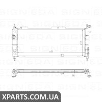 РАДІАТОР Signeda RA63254A (аналог для 1300152)