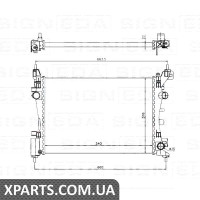 РАДІАТОР Signeda RA61918 (аналог для 1300279) РАДІАТОР Signeda RA61918 (аналог для 1300279)