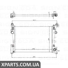 РАДІАТОР Signeda RA61918 (аналог для 1300279)