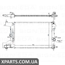 РАДИАТОР Signeda RA630727 (аналог для 1300299)