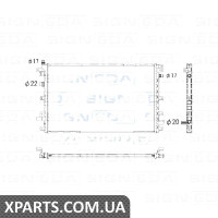 РАДІАТОР Signeda RA630772K (аналог для 1300324)