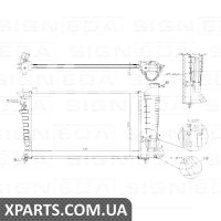 РАДІАТОР Signeda RA61379A (аналог для 1301JV)