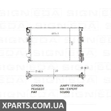 РАДІАТОР Signeda RA61875Q (аналог для 1301.W5)