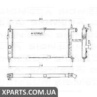 РАДІАТОР Signeda RA63274 (аналог для 1302029)