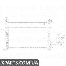 РАДІАТОР Signeda RA61315 (аналог для 13300)