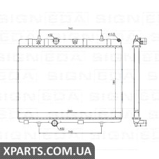 РАДИАТОР Signeda RA636007Q (аналог для 1330.P8)